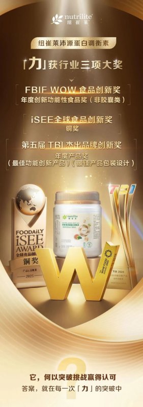 探索代谢健康 安利纽崔莱沛源获行业三项大奖